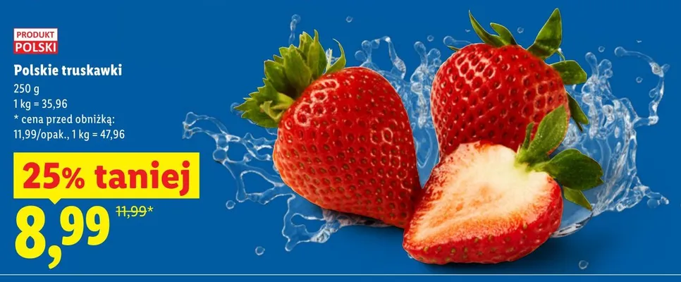 Truskawki polskie promocja w Lidl