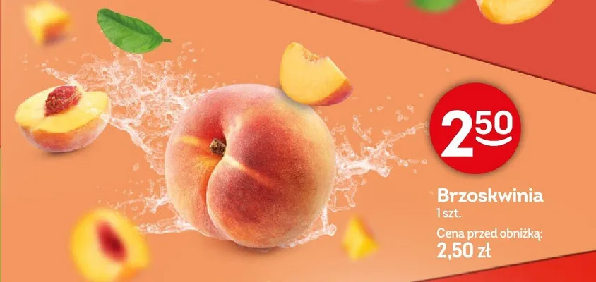 Brzoskwinia promocja w Żabka
