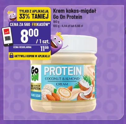 Krem kokos-migdał Go On Protein promocja w POLOmarket