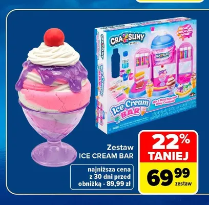 Zestaw Ice Cream Bar Cra-Z-Slimy promocja w Carrefour Market