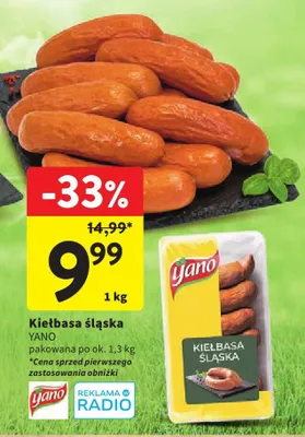 Kiełbasa śląska Yano promocja w Intermarche