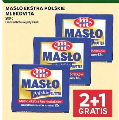 Masło MASŁO EKSTRA POLSKIE MLEKOVITA promocja w Stokrotka