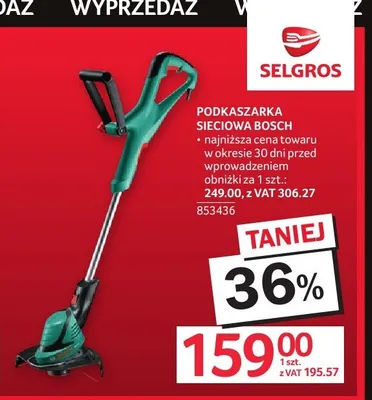 Podkaszarka sieciowa Bosch promocja w Selgros