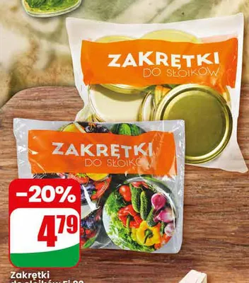 Zakrętki do słoików Fi 82 4-zaczepowe promocja w Dino