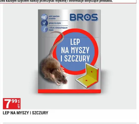 Lep na myszy i szczury BROS promocja w Merkury Market