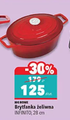 Brytfanka żeliwna Infinito, 28 cm promocja w Biedronka
