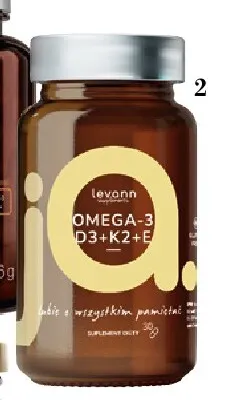 Suplement diety Levann Supplements Omega-3+D3+K2+E promocja w Hebe