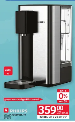 Stacja filtrująca Philips ADD5906S/10 promocja w Selgros