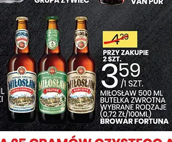 Piwo Miłosław Marcowe promocja w Wafelek