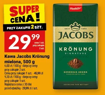 Kawa Jacobs Krönung mielona promocja w Twój Market