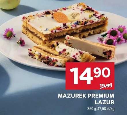 Mazurek premium lazur promocja w Stokrotka