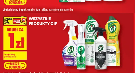 Produkty Cif promocja w Biedronka