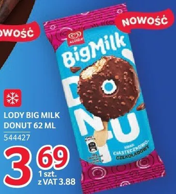 Lody Big Milk Donut 62 ml promocja w Selgros