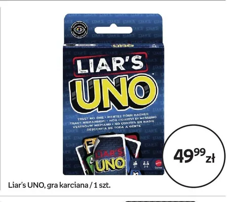 Gra karciana Liar's UNO promocja w Empik
