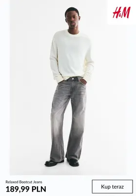 Relaxed Bootcut Jeans H & M promocja w H&M