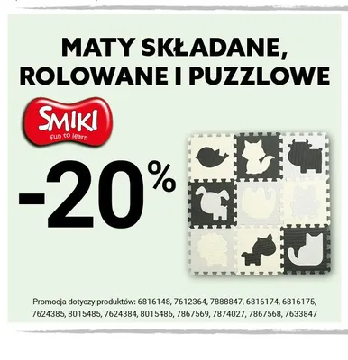 Mata rolowana SMIKI promocja w Smyk