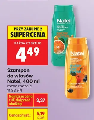 Szampon do włosów, różne rodzaje promocja w Biedronka