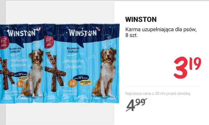 Karma uzupełniająca dla psów promocja w Rossmann
