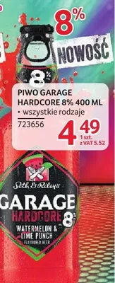 Piwo Garage Hardcore Watermelon Lime Punch 8% 400ml promocja w Selgros