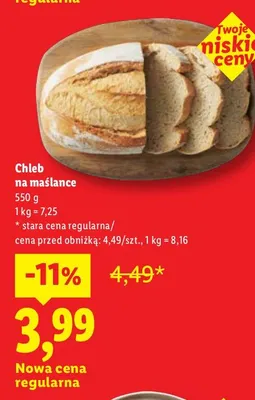 Chleb na maślance promocja w Lidl