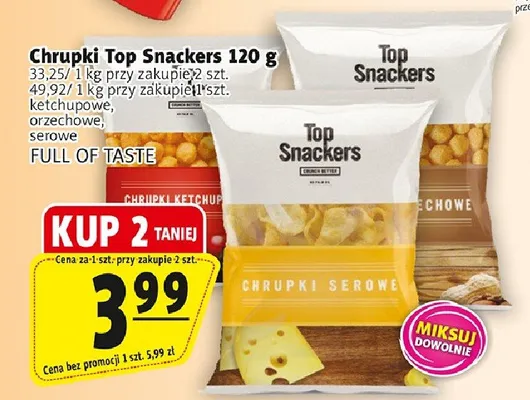 Chrupki Top Snackers promocja w Prim Market