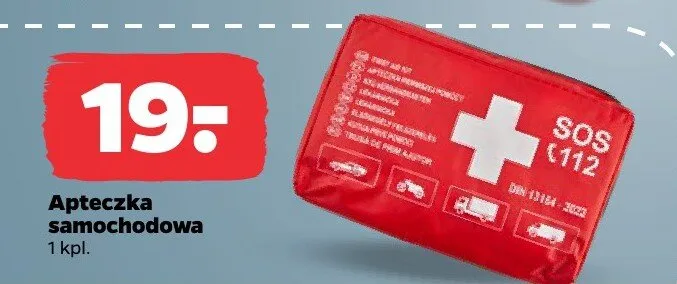 Apteczka samochodowa promocja w Netto