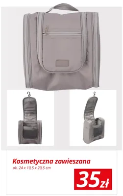 Kosmetyczka zawieszana ok. 24x10,5x20,5 cm promocja w KiK