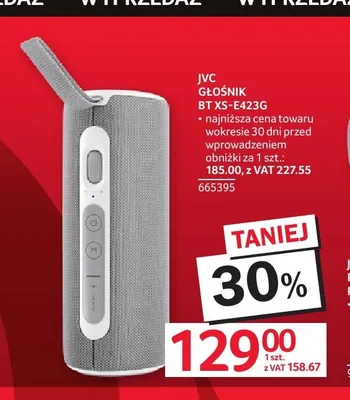 Głośnik JVC BT XS-E423g promocja w Selgros