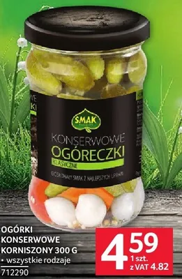 Ogórki konserwowe korniszon 300 g promocja w Selgros