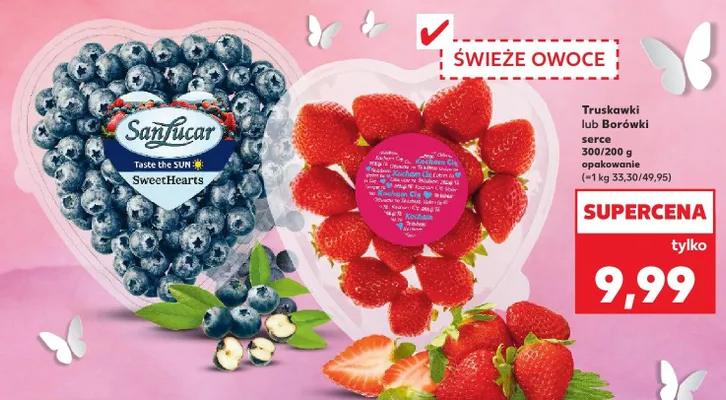 Truskawki serce promocja w Kaufland
