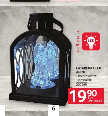 Latarenka LED Anioł 9 cm promocja w Selgros
