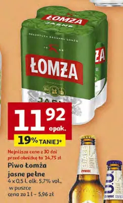 Piwo białe żywiec promocja w Auchan