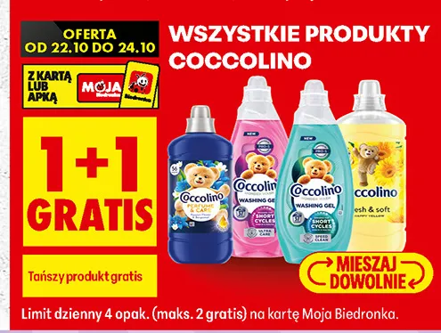 Produkty Coccolino promocja w Biedronka