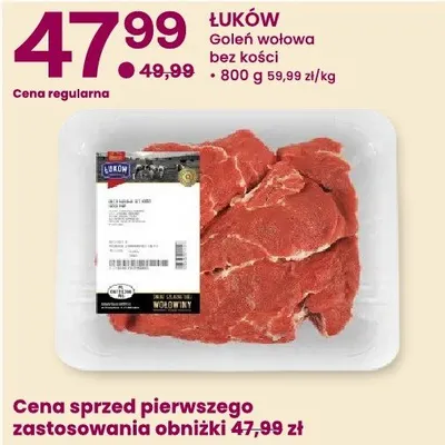 Szponder wołowy bez kości promocja w Frisco
