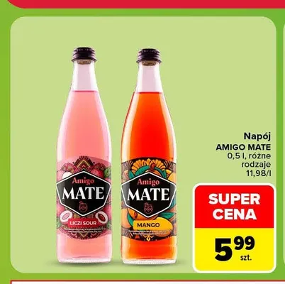 Napój Amigo Mate Liczi Sour promocja w Carrefour