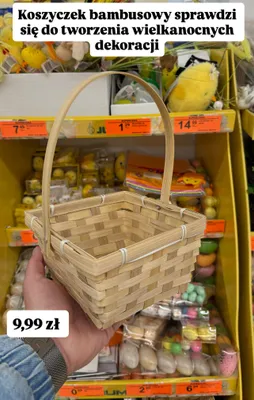 Koszyczek bambusowy promocja w Biedronka