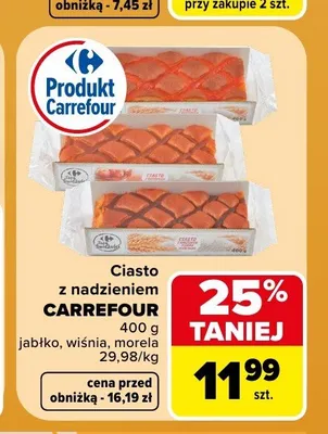 Ciasto z nadzieniem Carrefour promocja w Carrefour