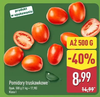Pomidory truskawkowe promocja w Aldi