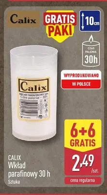Wkład parafinowy 30 h Calix promocja w Aldi