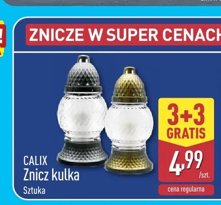 Znicz kulka Calix promocja w Aldi