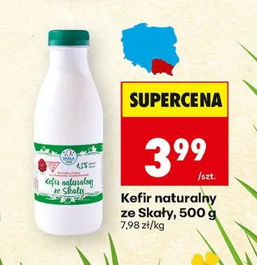 Kefir naturalny ze Skały promocja w Biedronka