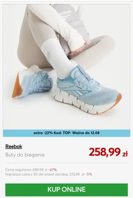 Buty do biegania Reebok promocja w eobuwie.pl