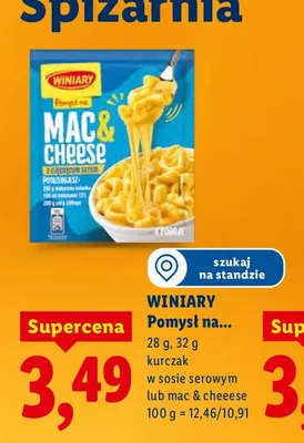 Pomysł na kurczak w sosie serowym lub mac & cheeese promocja w Lidl