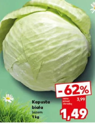 Kapusta biała luzem promocja w Kaufland