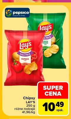 Chipsy Lay's Paprika promocja w Carrefour