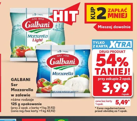 Ser mozzarella w zalewie Galbani promocja w Kaufland