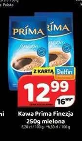 Kawa mielona Prima Finezja promocja w Delfin