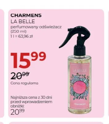 Perfumowany odświeżacz La Belle Charmens promocja w Drogerie Jawa