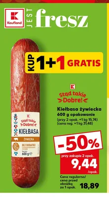 Kiełbasa żywiecka Stąd takie Dobre! promocja w Kaufland