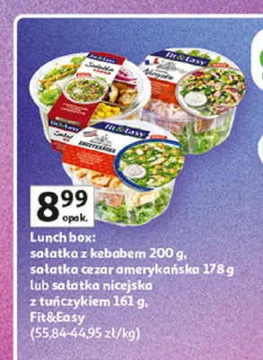 Sałatka cezar amerykańska Fit&Easy promocja w Auchan